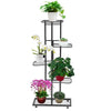 5 Tier Metal Flower Rack 6 Holder Shelf Indoor Outdoor Plant Pot Display Stand