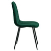 2* Green Velvet Dining Chairs Kitchen Dining Room Furniture Chair Home Modern