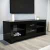 Modern TV Stand Cabinet Unit Entertainment MFC Gloss Doors LED RGB Light Matt