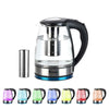 2200W Illuminated Glass Kettles LED Cordless 1.8L Electric Jug Portable UK HD-A