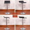2pc Bar Stools Leather Chairs Breakfast Chairs Swivel Gas Lift Kitchen Cushioned