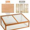 Wood Cold Frame Portable Green House Indoor Outdoor Raised Plants Bed Protection