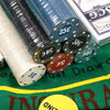 Poker Blackjack Texas Hold em Complete Casino Game Set Cards Chips Mat 300 500