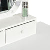 Dressing Table Set With Mirror & Stool 10 LED Bulbs Makeup Dresser Desk