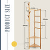 Coat Stand Clothes Wooden Storage Shelves Hats Freestanding Hallway Bedroom