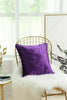Plain Luxury Crushed Velvet Cushion Cover With Piped Edges All Sizes & Colours