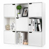 Wooden 9 Cube Storage Unit Display Bookshelf Cupboard Doors Bookcase Shelving UK