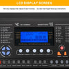 Glarry 61-Key Electric Keyboard Beginner E-Piano Light Follow key 300 Tones