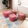 Upholstered Stool Pumpkin Pouffe Footrest Footstool Side Chair Children Seat