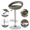2X Rattan PU Bar Stools Breakfast Bar Chair Kitchen Stool Swivel Barstool