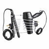 White Wall Mounted Hair Dryer & Straighteners Holder Storage with Cable Tidy