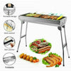 Large BBQ Grill Portable Folding Charcoal Barbecue Garden Picnic Steel Stove UK