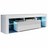 130cm High Gloss TV Unit Cabinet Stand For Tvs upto 50" Matt Body With Led Light