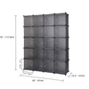 20-Cube DIY Plastic Wardrobe Cupboard Closet Cabinet Organizer Storage Furniture