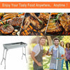 Barbecue Folding BBQ Charcoal Grill Stainless Steel Outdoor Patio Garden Picinic