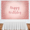 250*180CM Birthday Party Pink Sequins Photography Backdrop Background Studio