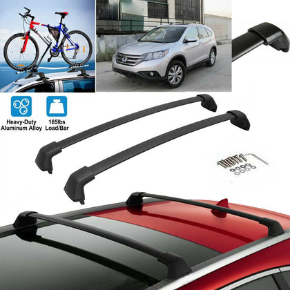 Waterproof Large Car Roof Top Rack Cross Bag Aluminum For 13-18 HONDA CRV Black