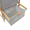 4 Tier Corner Shelf Bamboo Storage Rack Linen Drawer Unit Bookshelf Bath Shelves
