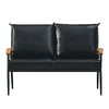 1/2/3 Seater Faux Leather Sofa Armchairs Couches Livingroom Black Brown Modern