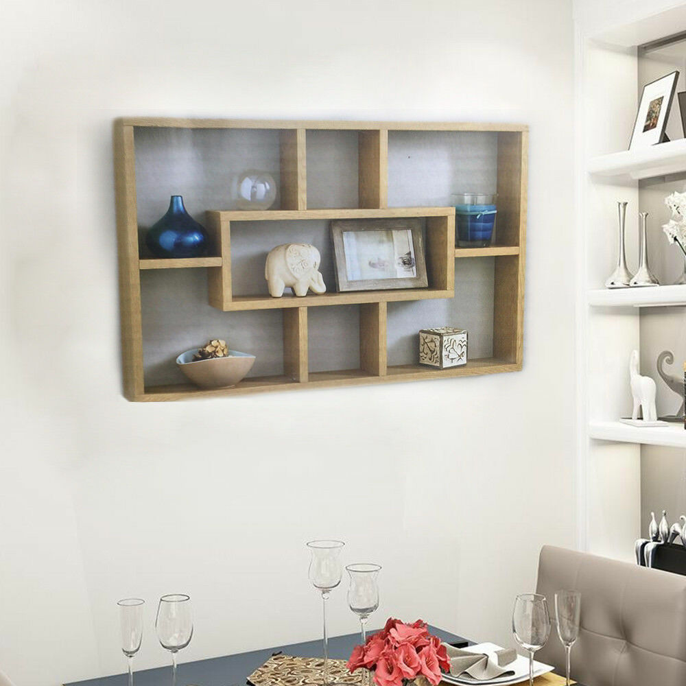 Stylish Space Saving Floating Wall Shelves Display Shelf Bookshelf Storage Unit
