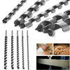 5x 230mm Extra Long Twist Wood Drill Bit Straight Shank Auger High-Speed Tool UK