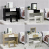 Dressing Table Stool Bedroom Vanity Set Makeup Desk W/ Flip up Mirror & Drawer