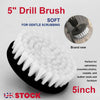 1/2 PCS 5" Electric Drill Brush Attachment for Cleaning Carpet Leather Tub