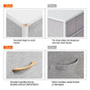 Fabric Chest of Drawers Storage Cabinet Unit Metal Frame Bedside End Table Gray