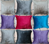 Plain Luxury French Velvet Cushion Cover With Piped Edges All Sizes & Colours