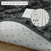 Circular Shaggy Fluffy Warm Rugs Non Slip Washable Floor Small Round Home Mats