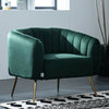 Upholstered Oyster Armchair Scallop Tub Chair Cocktail Wing Back Lotus Seat Sofa