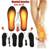 Electric Heated Shoes Insoles Socks Charging Winter Warming USB Rechargeable UK