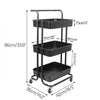 Salon Hairdresser Barber Hair Storage Trolley Beauty Drawer Spa Cart Steel Racks