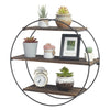 Floating Shelves Metal Wall Shelf Decoration Office Storage Hanging Display Rack