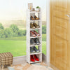 7 Tiers Shoes Storage Cabinet White Door Organiser Shelf Rack Stand Unit New