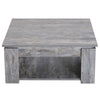 2 Tier Coffee Table Accent End Console Table Bottom Shelf Storage