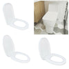 O/U/Square Shape Design WC Toilet Seat Soft Close Top Fix Quick Release Hinge UK