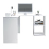 Corner Computer PC Desk L-shaped Table Workstation Home Office Study Table White