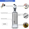 500ml Oil Dispenser Stainless Steel Glass Olive Oil Bottle Kitchen Pourer