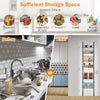 Over the Door Pantry Organizer 6-Tier Height Adjustable Wall Mounted Spice Rack