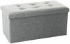 Ottoman Storage Box Large Folding Seat Bedroom Living Room Grey Black Beige