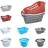 Plastic Laundry Basket Hamper Washing Clothes Storage Bin with Handles UK