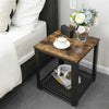 Industrial Side Table Vintage Coffee Furniture Rustic Metal Leg End Lamp Stand