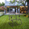 One Seater Garden Bench Vintage Swing Chair Rocking Metal Furniture Patio Seat