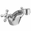 Victorian Chrome Bathroom Sink Twin Tap Bath Filler Shower Mixer Basin Mixer Set