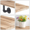 Wood Floating Shelf Storage Unit Kit Fitting Wall Mounted Corner Shelves Rack