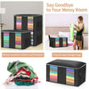 4Pcs Underbed Clothes Storage Bags Zipped Organizer Wardrobe Cube Closet Boxes