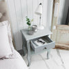 Bedside Chest Side Table with Drawers Cabinet Camille Grey