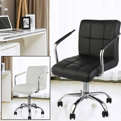 Office Desk Chair Ergonomic Task Chair Swivel Seat Flip-up Arms Lumbar Support