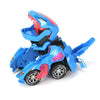 Electric Transforming Dinosaur LED Car T-Rex Toys With Light Sound Kids Home Toy
